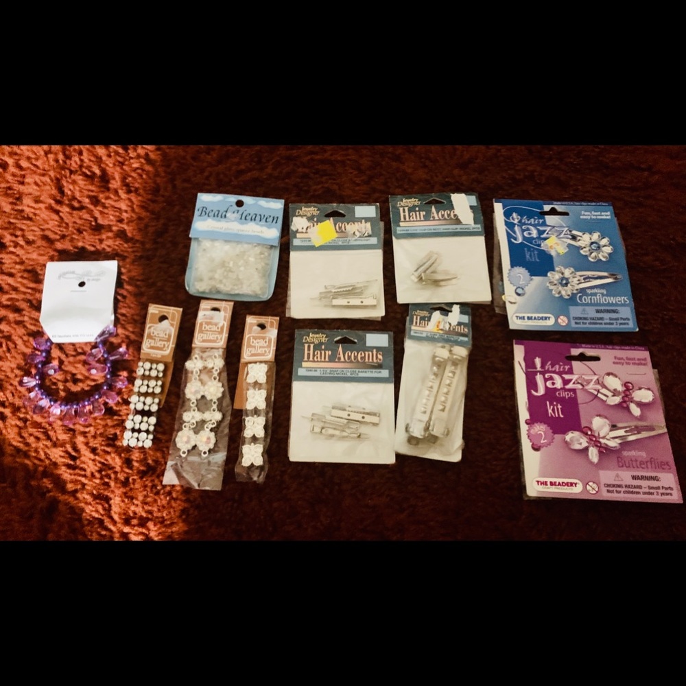 🎁NEW Bundle Hair Accessories craft projects - Picture 1 of 4